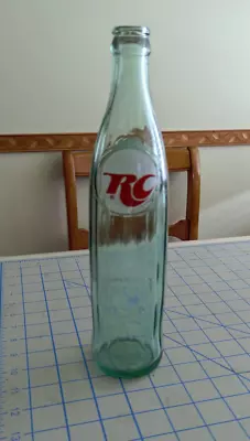 VINTAGE 16 Oz RC Royal Crown Cola Bottle Green Glass ACL • $9.99