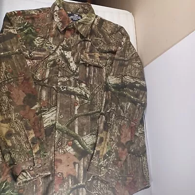 Mossy Oak Shirt Mens XL Break Up Infinity Button Up Hunting Long Sleeve Camo • $22.87