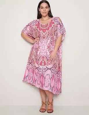 AUTOGRAPH - Plus Size - Womens Dress -  Cold Shoulder Maxi Kaftan Dress • $25.20