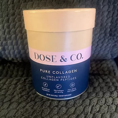 Dose & Co Pure Collagen Peptides Unflavored Hair/Skin/Nail Support 10oz 11/25 • $16.50