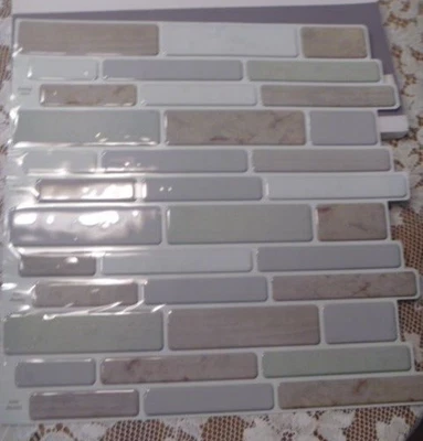 Art3d  Peel And Stick Wall Sticker Tile For Kitchen Bathroom Backsplash 6 Pack • $18