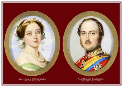  Queen Victoria And Prince Albert Of The United Kingdom Print. British Monarchy • $3.50