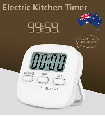 Magnetic Kitchen Cooking Digital Timer 99 Minute Egg Count Down With LCD Display • $10.99