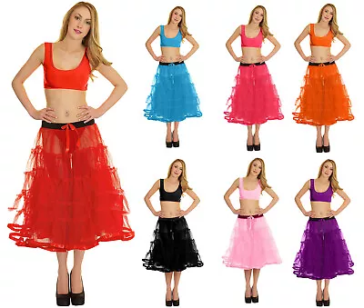£8.08 • Buy Retro Underskirt Petticoat 50s Net Tutu Fancy Skirt Swing Vintage Rockabilly New