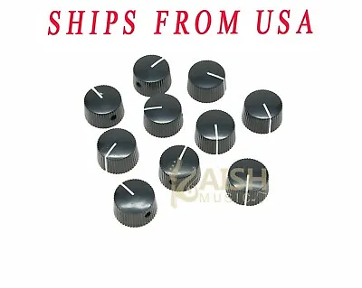 10pcs Black Vintage Style Barrel Guitar  Amplifier Knobs Fit Fender AMP • $7.79