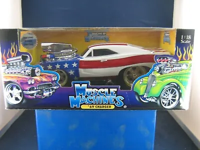 *** Muscle Machines 69 Charger 1:18 Scale Red White & Blue • $89.99