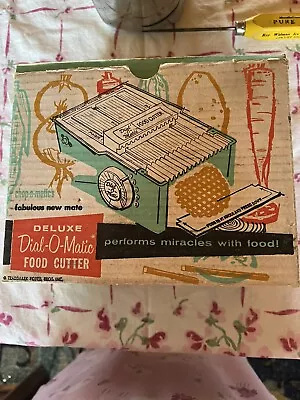 Vintage 1958 Popeil Brothers Dial-O-Matic Food & Vegetable Cutter In Box • $47.50