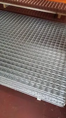 10x Welded Wire Mesh 2  X 2  X 2.50 Mm 8' X 4' (244cmx122) Galvanised Panels    • £255