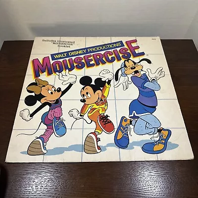 Walt Disney Productions Mousercise Vinyl Album LP Record & Booklet Disneyland • $12.85