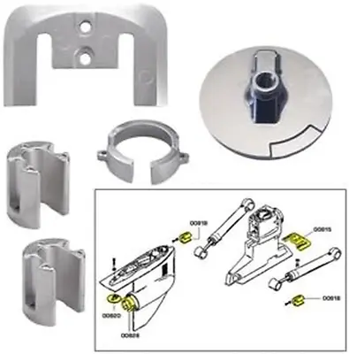 Anode Kit W/Hardware - Mercury Bravo 1 - Zinc • $67.99