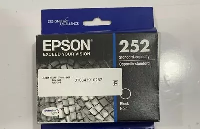 Epson 252 Ink Cartridges. Black Standard Capacity. Expire 06/25 • $17.89