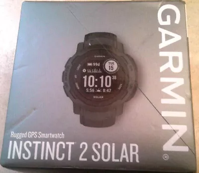 Garmin Instinct 2 Solar 45 Mm Smartwatch Fiber-reinforced Polymer Graphite • $341.95