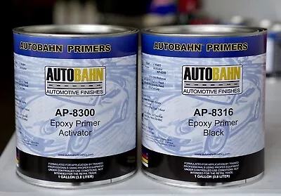 Autobahn AP8316 Automotive DTM Epoxy Primer GALLON KIT BLACK 1:1 MIX • $249.99