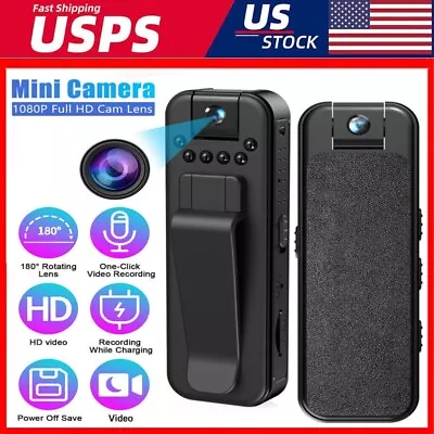 Mini Camera Camcorder HD 1080P Body Police Cam Audio Video DVR IR Night Vision • $17.94