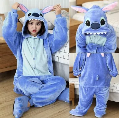 $47.56 • Buy Kigurumi Animal Adults Stitch Tiger Body Women Men Cute Pyjamas Christmas Gift