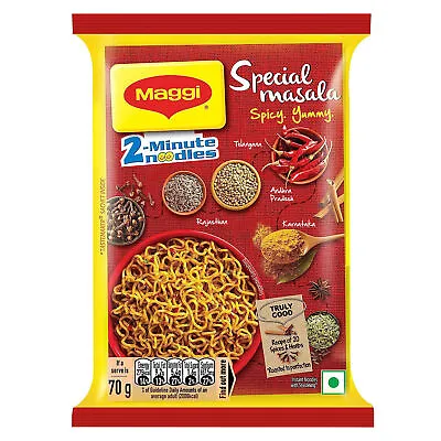 Maggi 2-Minute Vegetarian Special Masala Instant Noodles 70 Grams • $18.15