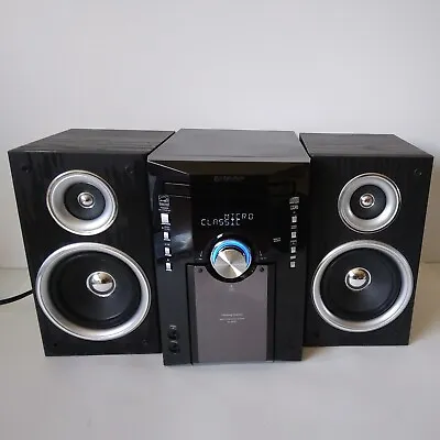 Sharp XL-DK257N Micro Component Stereo System No Remote-CD-Radio-Tested Works • $49