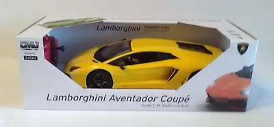 CMJ RC Cars Officially Licensed Remote Control Lamborghini Yellow (1:14 Scale) • £50