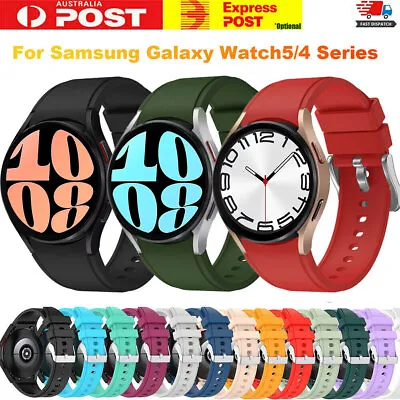 For Samsung Galaxy Watch 6 5 4 Classic 40 44 43 47 Mm Silicone Watch Band Strap • $5.99