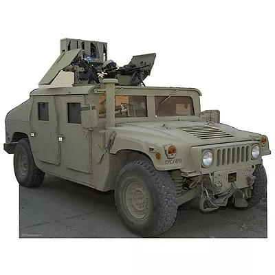 HUMVEE CARDBOARD CUTOUT Standee Standup Poster Prop Hummer Army Military Vehicle • $49.95