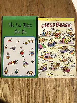 Vintage 19761987 CM Paula Note Pads Not Complete -Luv Bug - Life’s A Beach-Fun! • $11.50