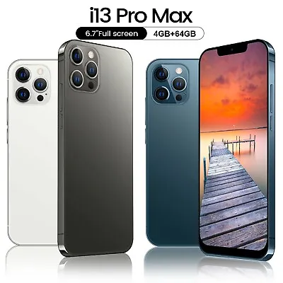 NEW Android Smartphone I13 Pro Max 64GB Unlocked Dual SIM 4G Cheap Mobile Phone • $66.99