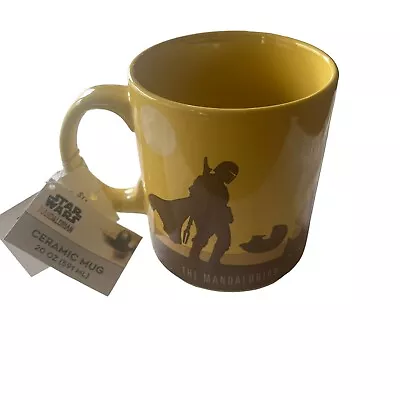 Star Wars Disney The Mandalorian Coffee Mug Dessert Scene NWT Large 20oz • $5.49