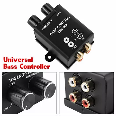 Car Audio Amplifier Bass Control  Subwoofer Equalizer Crossover Bass Controller • $24.45