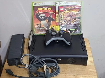 $72.99 • Buy Microsoft Xbox 360 Elite Jasper Black 120GB Game Console Bundle