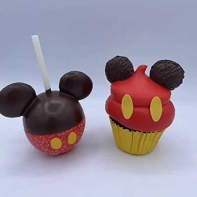 Disney Parks Mickey Mouse Candy Apple And Cupcake Food Toys -  Lot Of 2 • $10