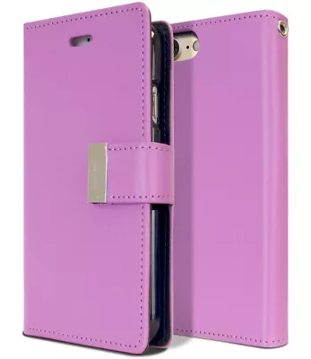 Stylish IPhone 7 / 8 Genuine Mercury Rich Diary Wallet Case - Purple • $24.95