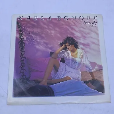 KARLA BONOFF Personally  7  VINYL 45rpm Columbia 18-02805 1982 Picture Sleeve • $8.89