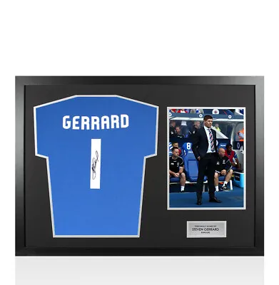£204.99 • Buy Framed Steven Gerrard Signed T-Shirt, Gerrard 1 - Panoramic Autograph