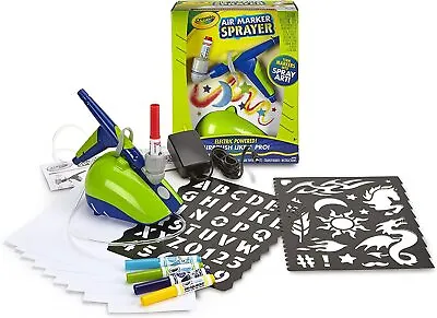 Crayola Air Marker Sprayer Airbrush Kit Gift For Kids NEW FREE SHIPPING • $28.99