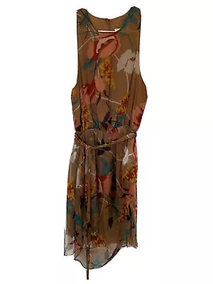 Zimmermann - Brown Floral Silk Dress - Size 1  • $100