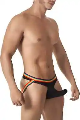 Pikante Men PIK 8018 Perseus Thong - Black Large • $15.41