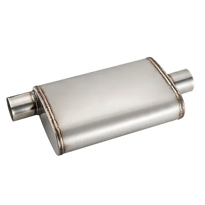 Exhaust Muffler Resonator 3 Offset In / 3” Center Out Stainless Steel Exhaust • $49.78