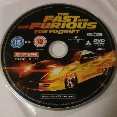 The Fast And The Furious: Tokyo Drift(2006) Lucas Black DVD CD Disc Only 3155 • £1.99