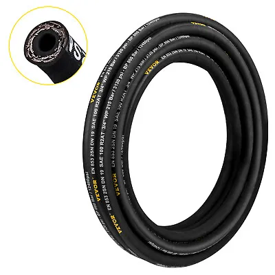 Hydraulic Hose Coiled Hydraulic Hose 328ft 1/4  SAE W.P. PSI5800 R2 Steel • $219.99