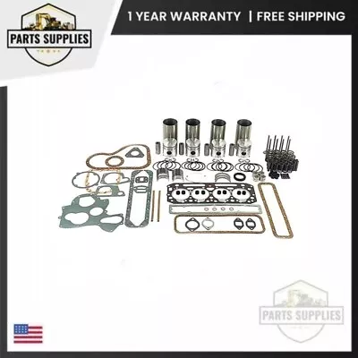 POK446 Engine Overhaul Kit Fits Perkins 4.236 (LD) 4 Cyl. Rope & Lip Seal Engine • $613.99