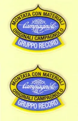 CAMPAGNOLO CAMPY BICYCLE FRAME STICKERS DECALS RECORD BADGE VINTAGE 1960s • $10