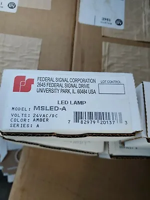 Federal Signal MSLED-A LED LAMP 24vac/DC Amber • $34.50