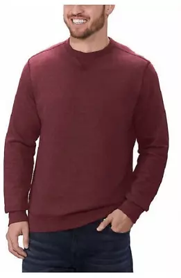 Gh Bass & Co Men's Pullover Crew Neck Sweater(velvet Maroon Htr Large)nwt • $23.03