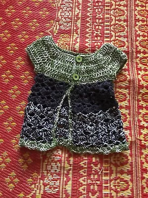 Handmade Crochet Baby Dress Preemie & Newborn  By Rocky Mountain Marty • $14.99