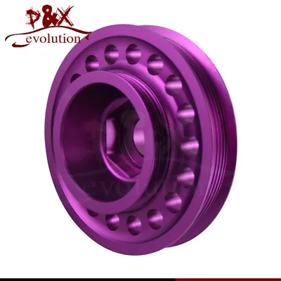 Crankshaft Pulley For Honda Prelude VTEC H22A4 H22A1 2.2L DOHC 93-01 Purple • $85.40