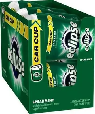 Eclipse Spearmint Sugarfree Gum 60 Count (Pack Of 6)   • $26.16