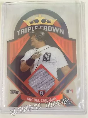 2013 Topps Triple Crown Game Used Memorabilia Miguel Cabrera TIGERS #TCR 2  • $89.99