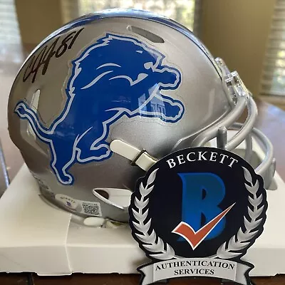 Calvin Johnson Autographed Signed Detroit Lions Mini Helmet Beckett • $182.50