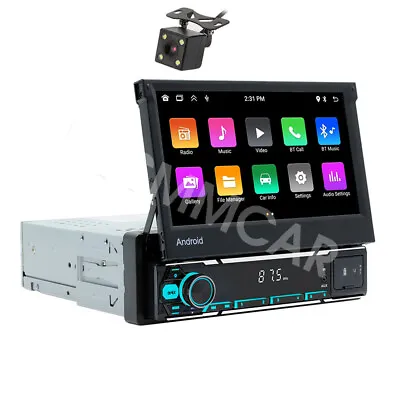 GPS CarPlay Car Radio Android 13 Wifi Bluetooth MP5 Player With Rearview Camera • $129.50