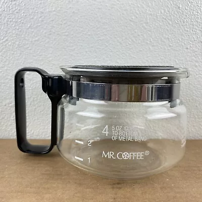 Mr. Coffee D 40 Coffee Maker Replacement 4 Cup Glass Carafe W/ Lid • $14.95